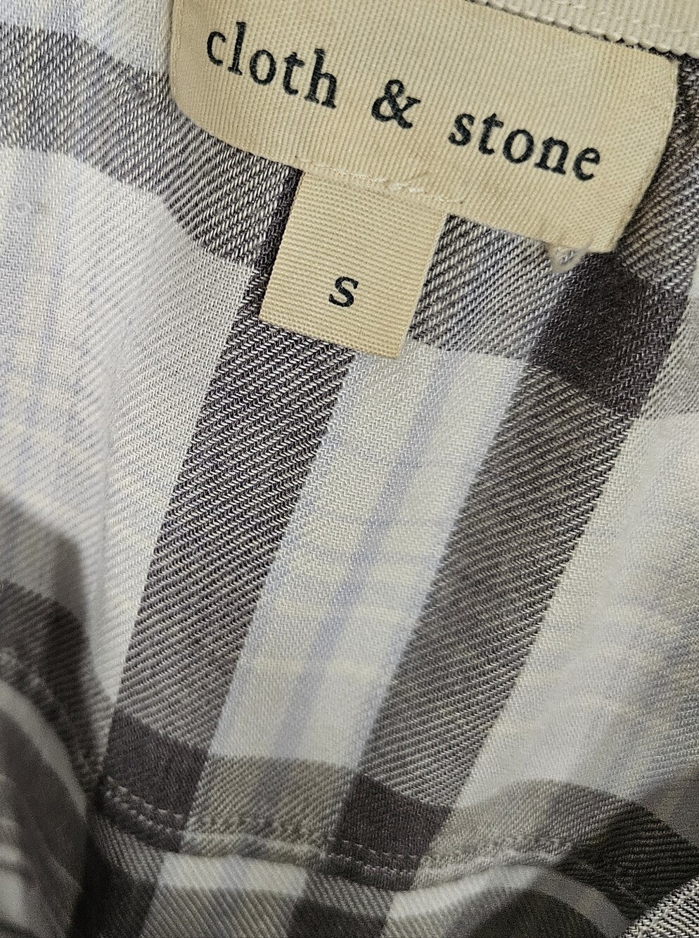 Cloth & Stone Plaid Jogger Set Size S